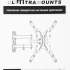 Кронштейн для телевизора ULTRAMOUNTS UM905, 23-55", настенный, поворотно-выдвижной и наклонный,  черный