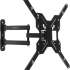 Кронштейн для телевизора ULTRAMOUNTS UM905, 23-55", настенный, поворотно-выдвижной и наклонный,  черный