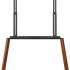 Подставка для телевизора Cactus CS-ST3646BKWN, 49-75", напольный, черный  / орех