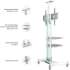 Подставка для телевизора ONKRON TS1552, 40-70", напольный, мобильный,  белый