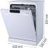 Посудомоечная машина Gorenje GS620C10W (Инвертор-3),  полноразмерная, напольная, 60см, загрузка 14 комплектов, белая