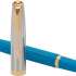 Ручка перьев. Parker 51 Premium (CW2169078) Turquoise GT F ст.нерж. подар.кор.