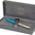 Ручка перьев. Parker 51 Premium (CW2169078) Turquoise GT F ст.нерж. подар.кор.