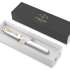 Ручка перьев. Parker IM Premium F318 (2143649) Pearl GT F ст.нерж. подар.кор.