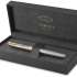 Ручка перьев. Parker Sonnet Core F527 (CW1931504) Stainless Steel GT F ст.нерж. подар.кор.