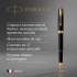 Ручка перьев. Parker Sonnet Core F528 (1931516) Matte Black GT F ст.нерж. подар.кор.