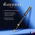 Ручка перьев. Waterman Hemisphere (CWS0920710) Matte Black GT F ст.нерж. подар.кор.