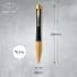 Ручка шариков. Parker Urban Core K314 (2143640) Muted Black GT M чернила син. подар.кор.