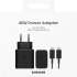 Сетевое зарядное устройство Samsung EP-T4511XBEGEU,  USB type-C,  USB type-C,  45Вт,  3A,  черный