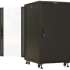 Шкаф коммутационный Hyperline TTBR-1866-AS-RAL9004 TTBR-1866-AS-RAL9004 напольный,  стеклянная передняя дверь,  18U,  600x988x600 мм