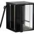 Шкаф коммутационный Hyperline TWB-2245-GP-RAL9004 настенный,  стеклянная передняя дверь,  22U,  600x1086x450 мм
