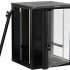 Шкаф коммутационный Hyperline TWB-2766-GP-RAL9004 настенный,  стеклянная передняя дверь,  27U,  600x1304x600 мм