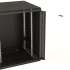 Шкаф коммутационный Hyperline TWB-2766-GP-RAL9004 настенный,  стеклянная передняя дверь,  27U,  600x1304x600 мм