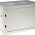 Шкаф коммутационный LanMaster TWT-CBWPG-12U-6X6-GY настенный,  стеклянная передняя дверь,  12U,  600x600 мм