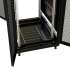 Шкаф коммутационный WRLINE WR-TT-2766-DD-RAL9004 напольный,  перфорированная двустворчатая передняя дверь,  27U,  600x1388x600 мм