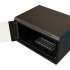Шкаф коммутационный WRLINE WR-TW-0945-GP-RAL9004 настенный,  стеклянная передняя дверь,  9U,  600x500x450 мм