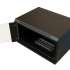 Шкаф коммутационный WRLINE WR-TW-0966-GP-RAL9004 настенный,  стеклянная передняя дверь,  9U,  600x500x600 мм