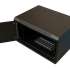 Шкаф коммутационный WRLINE WR-TW-0966-SR-RAL9004 настенный,  металлическая передняя дверь,  9U,  600x500x600 мм