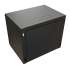 Шкаф коммутационный WRLINE WR-TW-1245-GP-RAL9004 настенный,  стеклянная передняя дверь,  12U,  600x650x450 мм