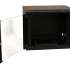 Шкаф коммутационный WRLINE WR-TW-1245-GP-RAL9004 настенный,  стеклянная передняя дверь,  12U,  600x650x450 мм