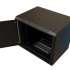 Шкаф коммутационный WRLINE WR-TW-1245-SR-RAL9004 настенный,  металлическая передняя дверь,  12U,  600x650x450 мм