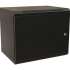 Шкаф коммутационный WRLINE WR-TW-1245-SR-RAL9004 настенный,  металлическая передняя дверь,  12U,  600x650x450 мм