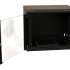 Шкаф коммутационный WRLINE WR-TW-1266-GP-RAL9004 настенный,  стеклянная передняя дверь,  12U,  600x650x600 мм