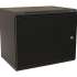 Шкаф коммутационный WRLINE WR-TW-1266-SR-RAL9004 настенный,  металлическая передняя дверь,  12U,  600x650x600 мм