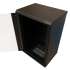 Шкаф коммутационный WRLINE WR-TW-2245-GP-RAL9004 настенный,  стеклянная передняя дверь,  22U,  600x1086x450 мм