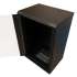 Шкаф коммутационный WRLINE WR-TW-2266-GP-RAL9004 настенный,  стеклянная передняя дверь,  22U,  600x1086x600 мм