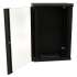 Шкаф коммутационный WRLINE WR-TW-2266-GP-RAL9004 настенный,  стеклянная передняя дверь,  22U,  600x1086x600 мм