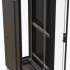 Шкаф серверный Hyperline TTBR-3761-DD-RAL9004 напольный,  перфорированная двустворчатая передняя дверь,  37U,  600x1833x1000 мм