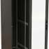 Шкаф серверный Hyperline TTBR-4261-AS-RAL9004 напольный,  стеклянная передняя дверь,  42U,  600x2055x1000 мм