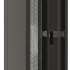 Шкаф серверный Hyperline TTBR-4262-DD-RAL9004 напольный,  перфорированная двустворчатая передняя дверь,  42U,  600x2055x1200 мм