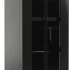 Шкаф серверный Hyperline TTBR-4262-DD-RAL9004 напольный,  перфорированная двустворчатая передняя дверь,  42U,  600x2055x1200 мм
