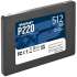 SSD накопитель Patriot P220 P220S512G25 512ГБ, 2.5", SATA III,  SATA
