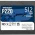 SSD накопитель Patriot P220 P220S512G25 512ГБ, 2.5", SATA III,  SATA