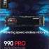 SSD накопитель Samsung 990 Pro MZ-V9P1T0BW 1ТБ, M.2 2280, PCIe 4.0 x4,  NVMe,  M.2