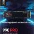 SSD накопитель Samsung 990 Pro MZ-V9P4T0BW 4ТБ, M.2 2280, PCIe 4.0 x4,  NVMe,  M.2