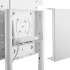 Стойка для телевизора Cactus CS-ST1146WT, 37-70", напольный, мобильный,  белый