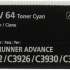 Тонер Canon C-EXV64C,  для imageRunner Advance DX C3926i,  голубой, 650грамм, туба