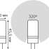 Упаковка ламп LED GAUSS G4,  капсульная, 4Вт, 10714, 10 шт.