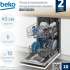 Встраиваемая посудомоечная машина Beko BDIS16020,  узкая, ширина 44.8см, полновстраиваемая, загрузка 10 комплектов
