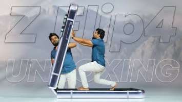 Samsung Galaxy Z flip 4 Unboxing & initial impressions || in Telugu ||