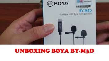 Unboxing Boya BY M3D