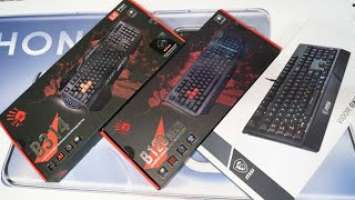 Новинка ! Обзор бюджетных игровых клавиатур с подсветкой. Bloody B314 Bloody B120N MSI Vigor GK20