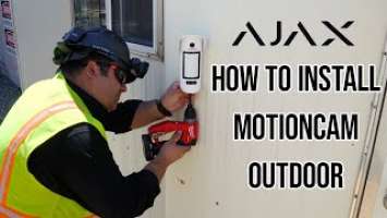 Installing and Testing Ajax Sensor MotionCam Outdoor - Expert Advice from Aim Security Systems