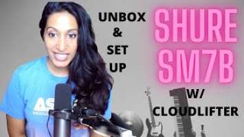 How to SET UP the Thriller Mic-  SHURE SM7B & CLOUDLIFTER!!!!! UnBoxing for your pleasure.