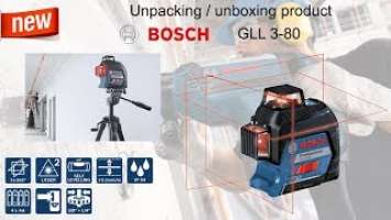 Unpacking / unboxing Line Laser Bosch GLL 3-80 0601063S00