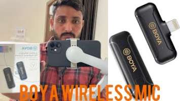 Best Bluetooth Mic for YouTuber|| UNBOXING Boya BY-WM3T2-D1 wireless lavalier microphones for iPhone